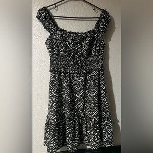 Black and White Polka Dot Dress
